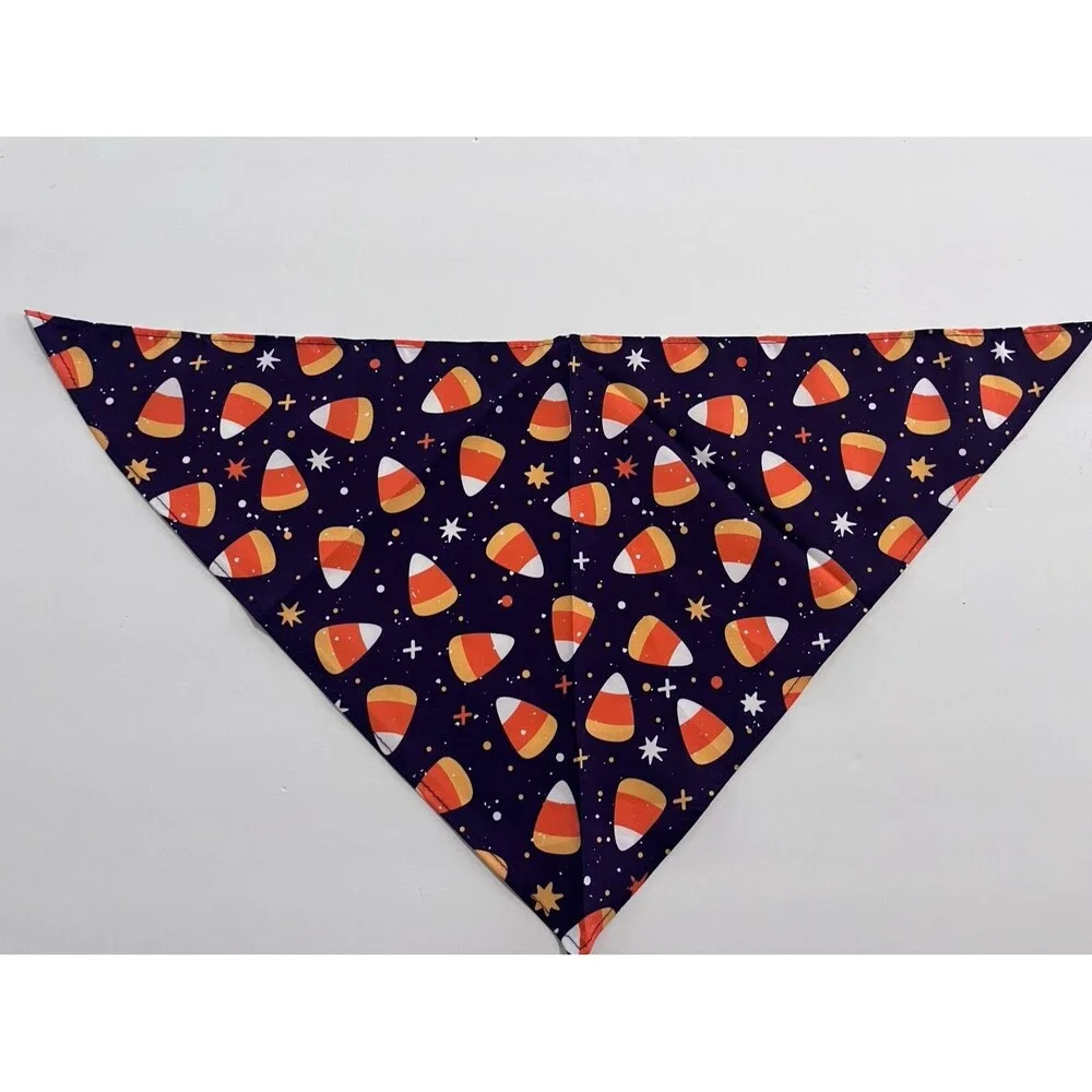 Dog Purple festive Candy Corn Dog Bandana